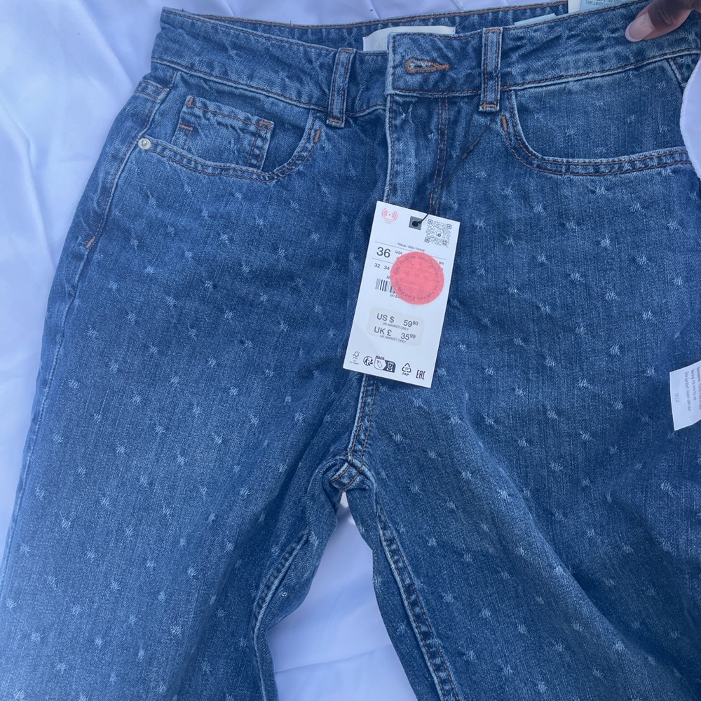 Zara Blue High Rise Women Jeans